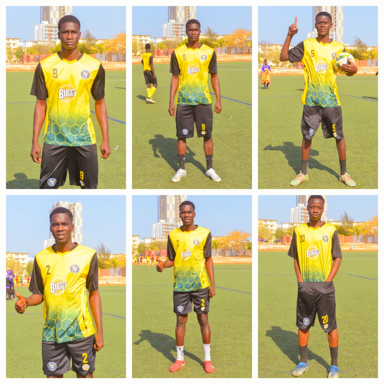 Africa Stars Academy — joueurs sur le terrain